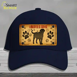 Labrador Retriever Novelty License Plate Hat Cotton / Navy