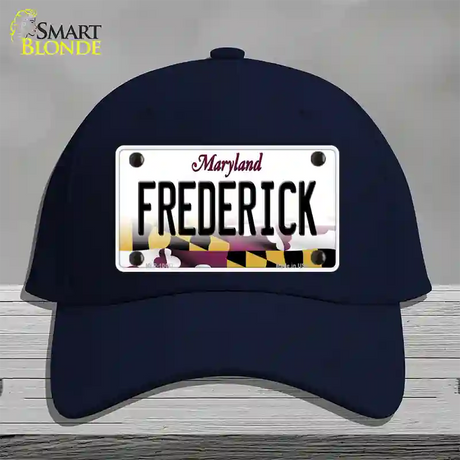 Frederick Maryland Novelty License Plate Hat Cotton / Navy