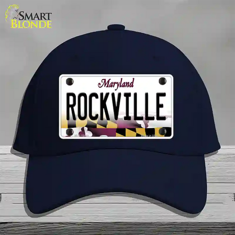 Rockville Maryland Novelty License Plate Hat Cotton / Navy