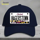 Hagerstown Maryland Novelty License Plate Hat Cotton / Navy