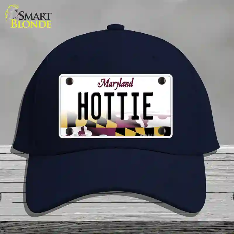 Hottie Maryland Novelty License Plate Hat Cotton / Navy