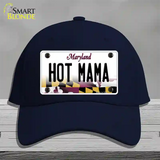 Hot Mama Maryland Novelty License Plate Hat Cotton / Navy