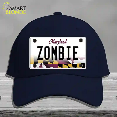 Zombie Maryland Novelty License Plate Hat Cotton / Navy