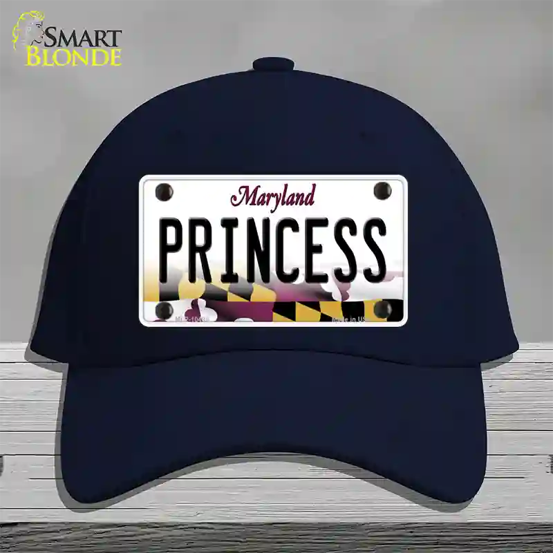 Princess Maryland Novelty License Plate Hat Cotton / Navy