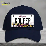 Golfer Maryland Novelty License Plate Hat Cotton / Navy