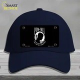 POW MIA Black Flag Novelty License Plate Hat Cotton / Navy