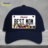 Best Mom Maryland Novelty License Plate Hat Cotton / Navy