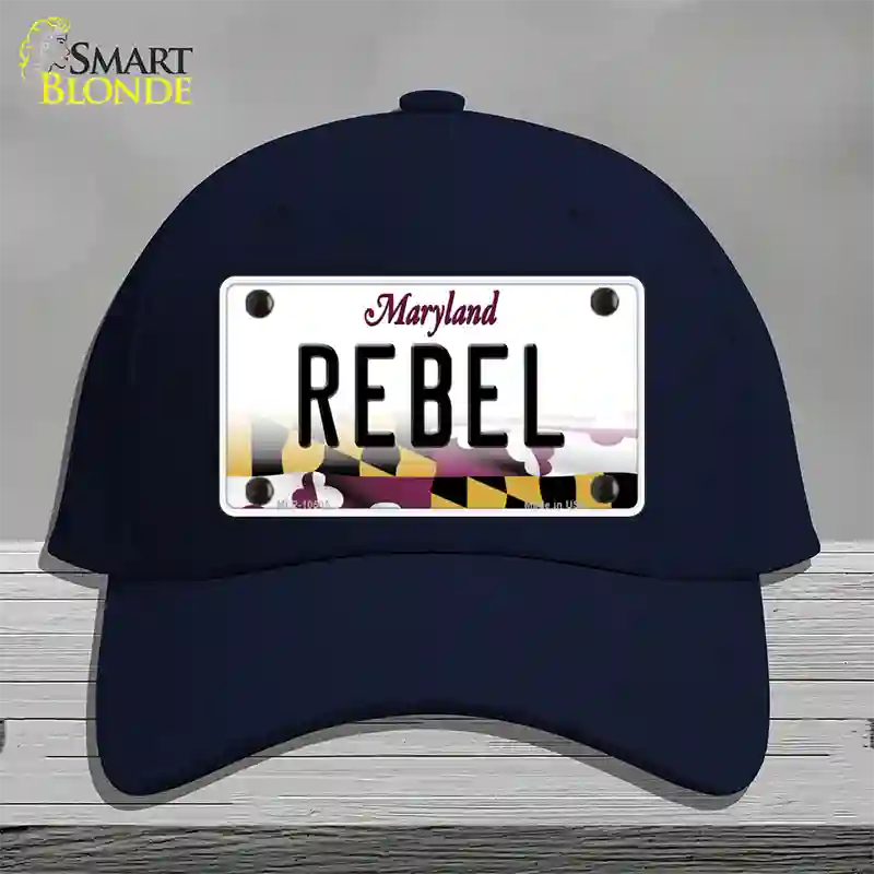 Rebel Maryland Novelty License Plate Hat Cotton / Navy