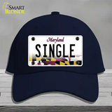 Single Maryland Novelty License Plate Hat Cotton / Navy