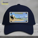 Wyoming Blank Novelty License Plate Hat Cotton / Navy