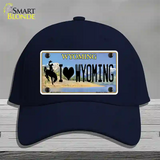 I Love Wyoming Novelty License Plate Hat Cotton / Navy