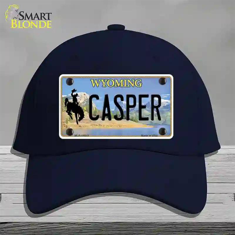 Casper Wyoming Novelty License Plate Hat Cotton / Navy