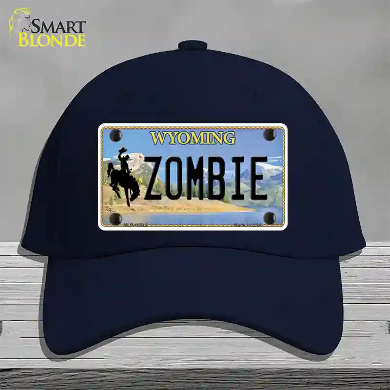 Zombie Wyoming Novelty License Plate Hat Cotton / Navy