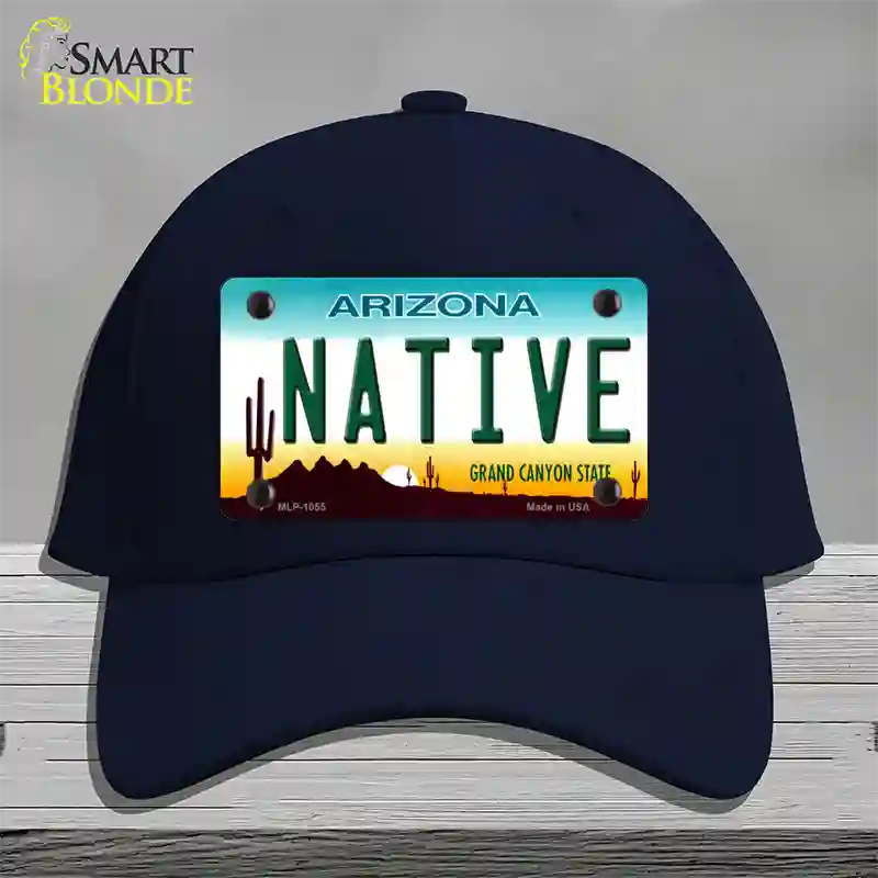 Native Arizona Novelty License Plate Hat Cotton / Navy