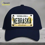 Nebraska Gov Novelty License Plate Hat Cotton / Navy