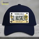 Go Huskers Nebraska Novelty License Plate Hat Cotton / Navy