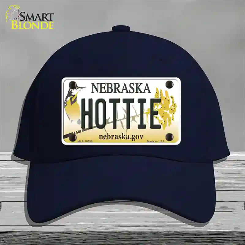 Hottie Nebraska Novelty License Plate Hat Cotton / Navy