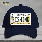 Fishing Nebraska Novelty License Plate Hat Cotton / Navy