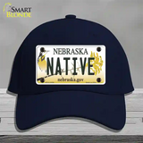 Native Nebraska Novelty License Plate Hat Cotton / Navy