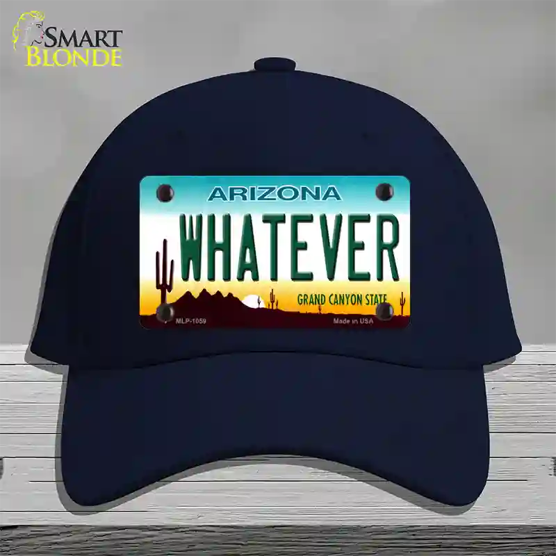 Whatever Arizona Novelty License Plate Hat Cotton / Navy