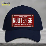 Route 66 Arizona Red Novelty License Plate Hat Cotton / Navy