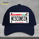 Wisconsin Dairyland Novelty License Plate Hat Cotton / Navy