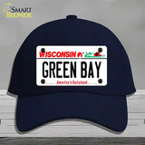 Green Bay Wisconsin Novelty License Plate Hat Cotton / Navy