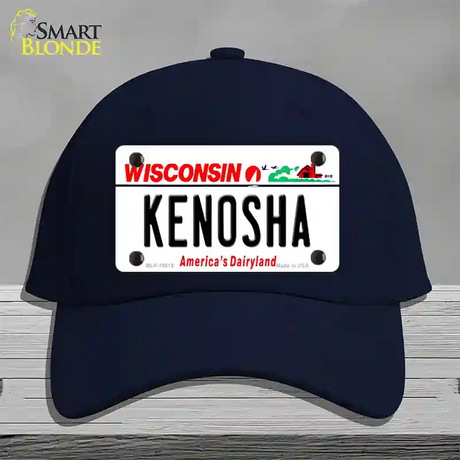 Kenosha Wisconsin Novelty License Plate Hat Cotton / Navy