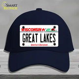 Great Lakes Wisconsin Novelty License Plate Hat Cotton / Navy