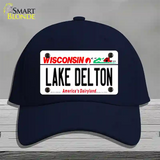 Lake Dalton Wisconsin Novelty License Plate Hat Cotton / Navy