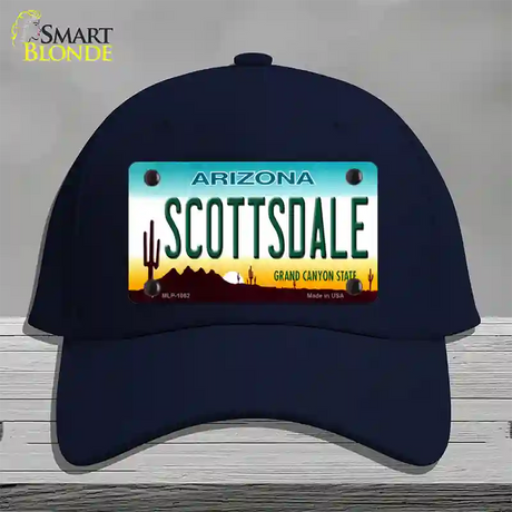 Scottsdale Arizona Novelty License Plate Hat Cotton / Navy