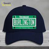 Burlington Vermont Novelty License Plate Hat Cotton / Navy