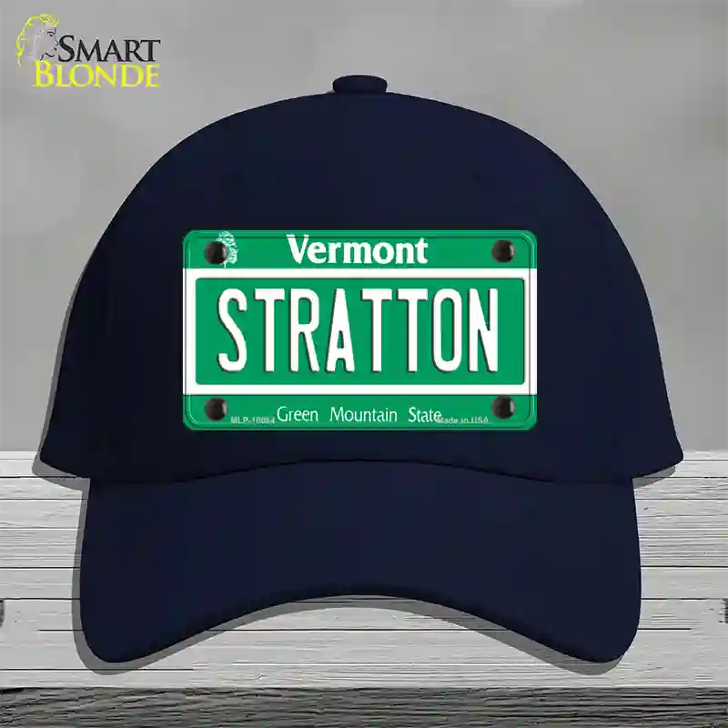 Stratton Vermont Novelty License Plate Hat Cotton / Navy