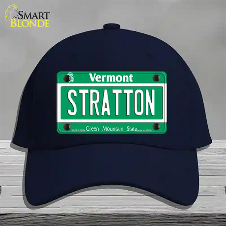 Stratton Vermont Novelty License Plate Hat Cotton / Navy