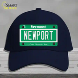 Newport Vermont Novelty License Plate Hat Cotton / Navy