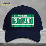 Rutland Vermont Novelty License Plate Hat Cotton / Navy