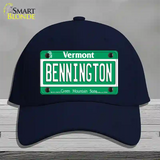 Bennington Vermont Novelty License Plate Hat Cotton / Navy