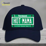 Hot Mama Vermont Novelty License Plate Hat Cotton / Navy