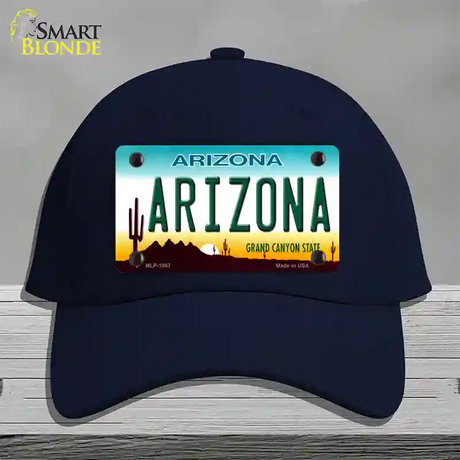 Arizona Novelty License Plate Hat Cotton / Navy