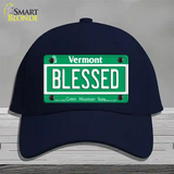 Blessed Vermont Novelty License Plate Hat Cotton / Navy