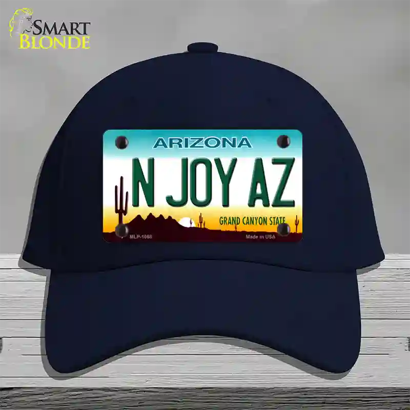 N Joy Arizona Novelty License Plate Hat Cotton / Navy