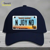 N Joy ND North Dakota Novelty License Plate Hat Cotton / Navy