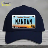 Mandan North Dakota Novelty License Plate Hat Cotton / Navy