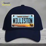 Williston North Dakota Novelty License Plate Hat Cotton / Navy