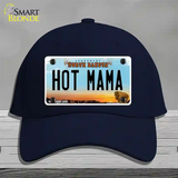 Hot Mama North Dakota Novelty License Plate Hat Cotton / Navy