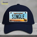 Single North Dakota Novelty License Plate Hat Cotton / Navy