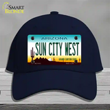 Sun City West Arizona Novelty License Plate Hat Cotton / Navy