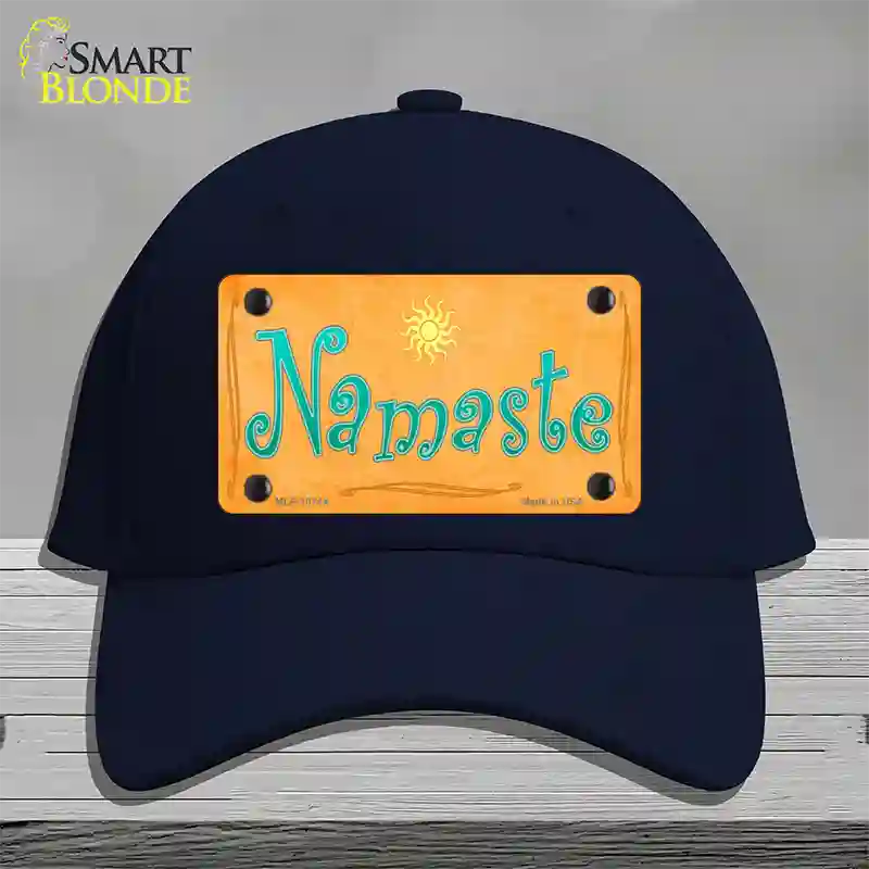 Namaste Novelty License Plate Hat Cotton / Navy