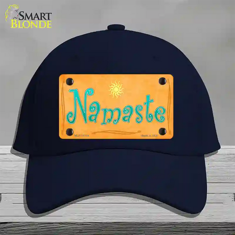 Namaste Novelty License Plate Hat Cotton / Navy