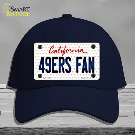 49ERS Fan California Novelty License Plate Hat Cotton / Navy